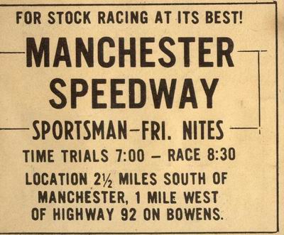 Manchester Speedway - Vintage Pics From Ernie Kuehneman Jr